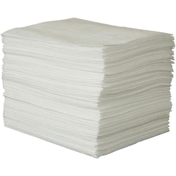 SPC ENV MAXX ENV100 Enhanced Heavyweight Absorbent Pad, 19 in L x 15 in W x 1 ply THK, 33 gal Absorption, Meltblown Polypropylene