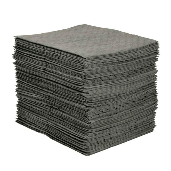 SPC MRO Plus MRO300 Mediumweight Perforated Absorbent Pad, 19 in L x 15 in W x 3 ply THK, 20.5 gal Absorption, Meltblown-Meltblown-Meltblown Polypropylene