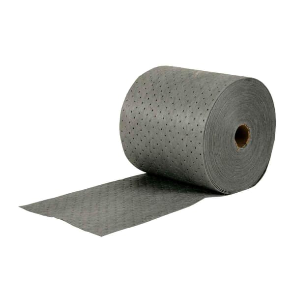 SPC MRO Plus MRO315P Mediumweight Perforated Absorbent Roll, 150 ft L x 15 in W x 3 ply THK, 20 gal Absorption, Meltblown-Meltblown-Meltblown Polypropylene