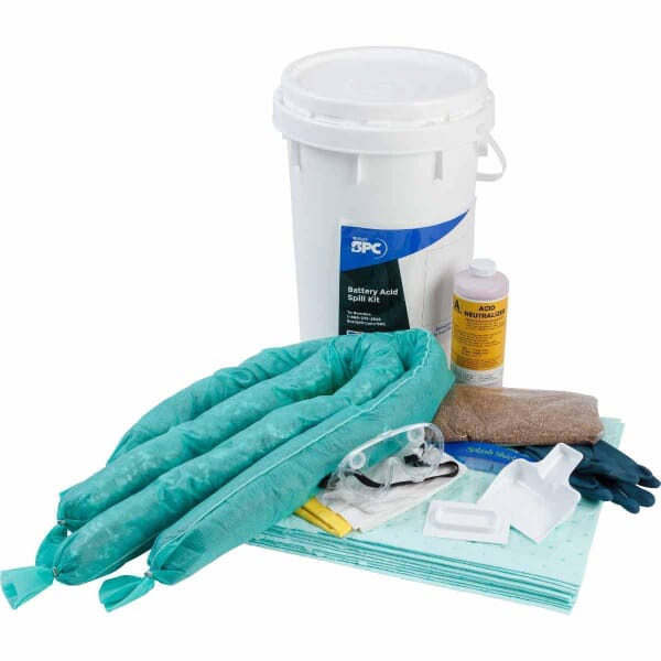 SPC SK-BATT Battery Acid HazMat Specialty Spill Kit, 6.5 gal Bucket