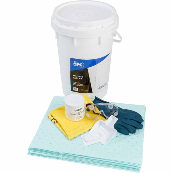 SPC SK-MERC HazMat Mercury Portable Specialty Spill Kit, 6.5 gal Bucket