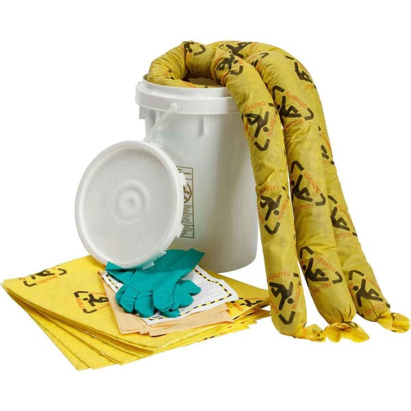 SPC BrightSorb High Visibility SKCH-BKT Chemical Spill Kit, 6.5 gal Bucket