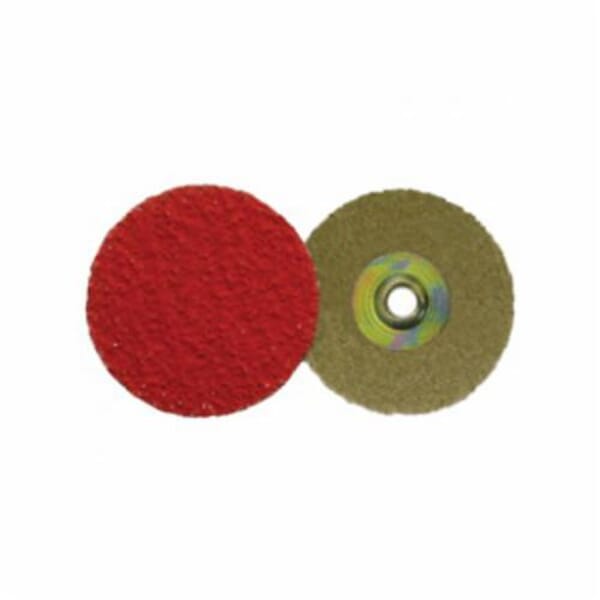 Tiger Ceramic Tiger 60177 Blending Disc, 3 in Dia Disc, 80 Grit, Medium Grade, Ceramic Alumina Abrasive, Plastic Button Attachment