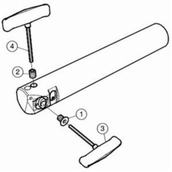 Sandvik Coromant 5722318 Right Hand Boring Adapter Without Coolant Entry, 1.1023 in Outside Modular Connection