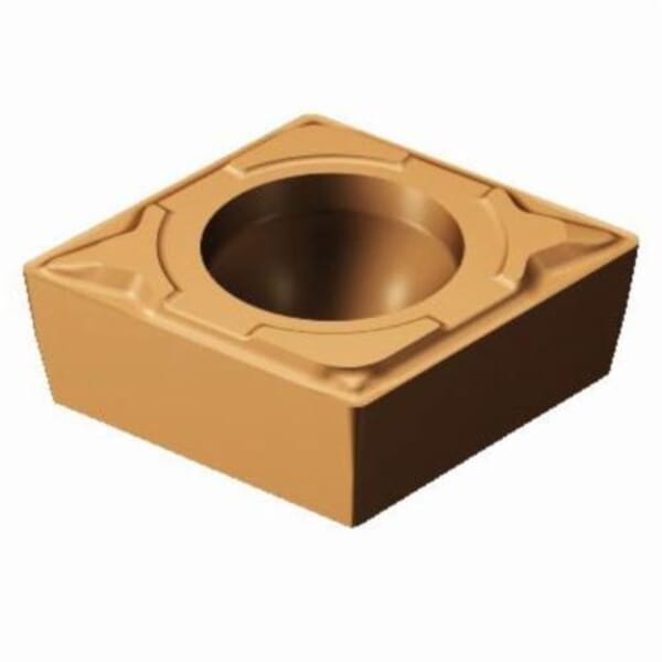 Sandvik Coromant 5724092 CoroTurn 107 Turning Insert, ANSI Code: CCMT 3(2.5)0-MF 1125, CCMT Insert, Material Grade: M, S, 3(2.5)0 Insert, Diamond Shape, 09 Seat, Positive Rake, Neutral Cutting, Carbide, Manufacturers Grade: 1125