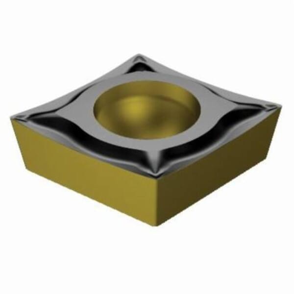 Sandvik Coromant 5723015 CoroTurn 107 Turning Insert, ANSI Code: CCGT 3(2.5)0-UM 1515, CCGT Insert, Material Grade: M, P, 3(2.5)0 Insert, Diamond Shape, 09 Seat, Positive Rake, Neutral Cutting, For Use On Stainless Steel and Steel, Carbide