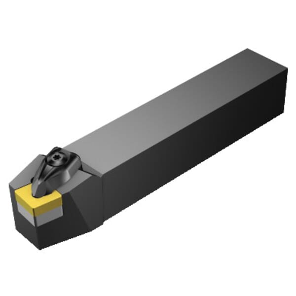 Sandvik Coromant 5729206 T-Max P Turning Shank Tool, ANSI Code: DCBNL 2525M 16, DCBNR/L Tool Holder, CNMG 16 06 12 Insert, Left Hand Cutting, 0.9842 in H x 0.9842 in W Rectangle Shank, 15 deg Lead Angle, -6 deg Rake, 5.9055 in OAL