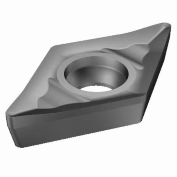 Sandvik Coromant 5730469 CoroTurn 107 Turning Insert, ANSI Code: DCGX 3(2.5)1-AL H10, DCGX Insert, Material Grade: N, 3(2.5)1 Insert, Diamond Shape, 11 Seat, Positive Rake, Neutral Cutting, For Use On Non-Ferrous Metals, Carbide, Manufacturers Grade: H10
