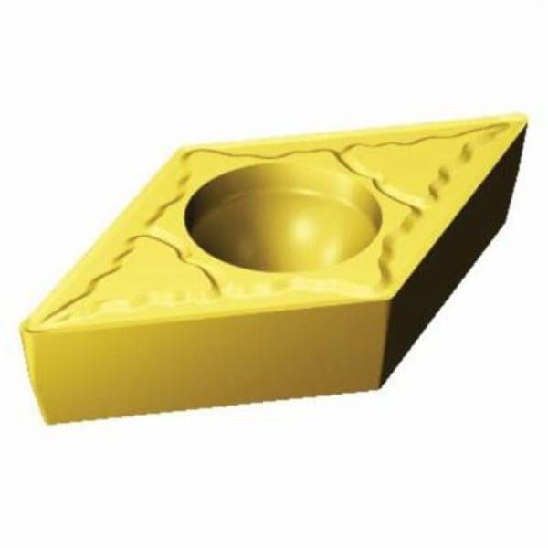 Sandvik Coromant 5734903 CoroTurn 111 Turning Insert, ANSI Code: DPMT 2(1.5)1-KM H13A, DPMT Insert, Material Grade: K, N, S, 2(1.5)1 Insert, Rhombic Shape, 7 Seat, Positive Rake, Neutral Cutting, Carbide, Manufacturers Grade: H13A