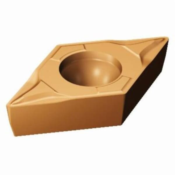 Sandvik Coromant 5730692 CoroTurn 107 Turning Insert, ANSI Code: DCMT 3(2.5)0-MF 1125, DCMT Insert, Material Grade: M, S, 3(2.5)0 Insert, Diamond Shape, 11 Seat, Positive Rake, Neutral Cutting, Carbide, Manufacturers Grade: 1125