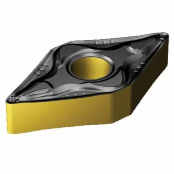 Sandvik Coromant 6265895 T-Max P Turning Insert, ANSI Code: DNMG 431-PM 4325, DNMG Insert, Material Grade: K, P, 431 Insert, Rhombic Shape, 15 Seat, Negative Rake, Neutral Cutting, For Use On Cast Iron and Steel, Carbide, Manufacturers Grade: 4325