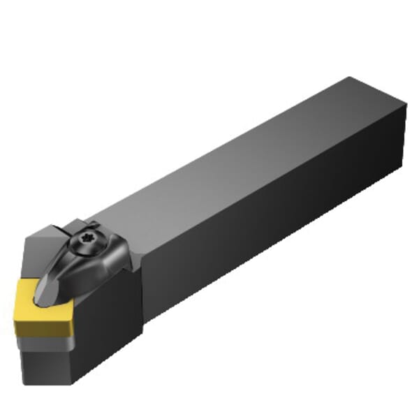 Sandvik Coromant 5733421 T-Max P Turning Shank Tool, ANSI Code: DSSNR 3225P 12, DSSNR/L Tool Holder, SNMG 12 04 08 Insert, Right Hand Cutting, 1.2598 in H x 0.9842 in W Rectangle Shank, 45 deg Lead Angle, -8 deg Rake, 7.0204 in OAL