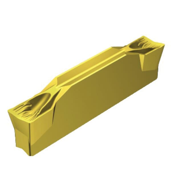 Sandvik Coromant 5741489 CoroCut 1-2 Parting Insert, ANSI Code: R123F2-0250-0501-CF 2135, F R123x2 Insert, Material Grade: H, K, M, N, P, S, 0.0984 in W Cutting, 5 deg Lead Angle, Right Hand Lead Angle Direction, 7 deg Relief Angle, Carbide