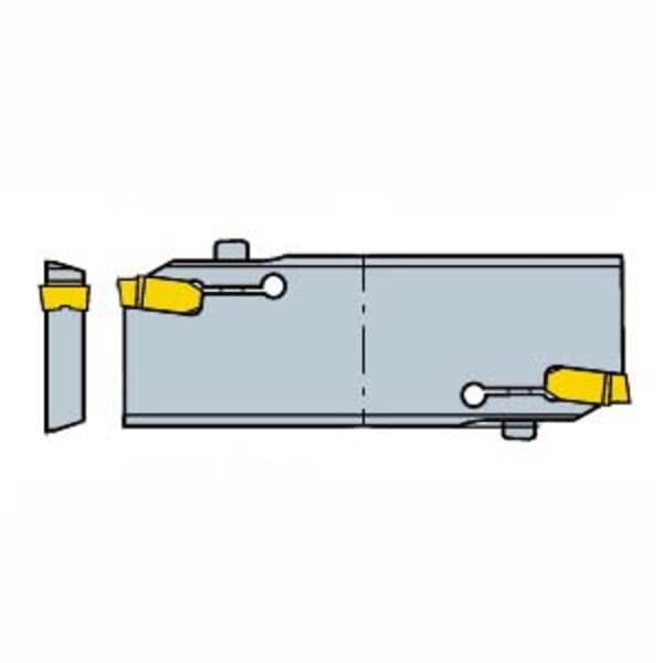 Sandvik Coromant 5733151 CoroCut 1-2 Parting Blade, HDGR/L Blade, 3.94 in Max Depth of Cut, Insert Compatibility: HDG-590047, Steel