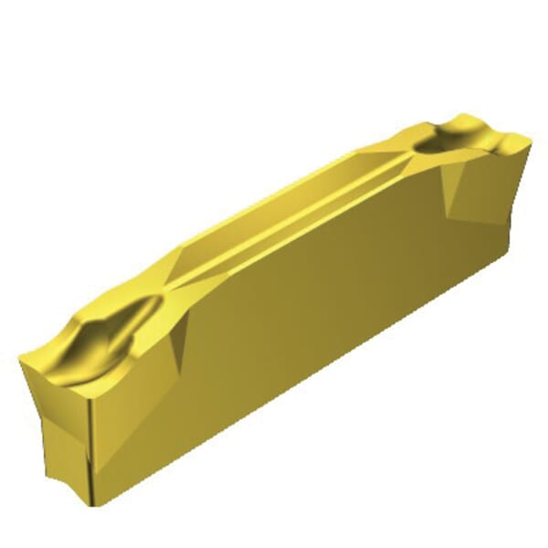 Sandvik Coromant 5732487 CoroCut 1-2 Parting Insert, ANSI Code: L123G2-0300-0502-CM 2135, G L123x2 Insert, Material Grade: H, K, M, N, P, S, 0.118 in W Cutting, 5 deg Lead Angle, Left Hand Lead Angle Direction, 7 deg Relief Angle, Carbide