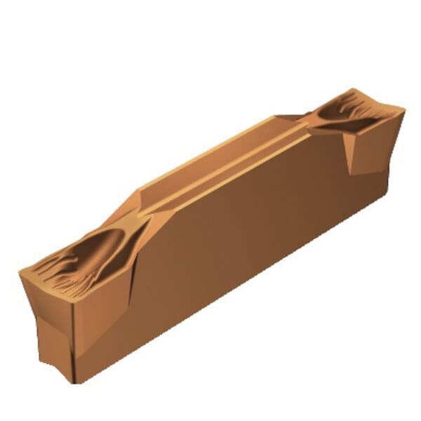 Sandvik Coromant 5741442 CoroCut 1-2 Parting Insert, ANSI Code: R123H2-0400-0501-CF 1145, H R123x2 Insert, Material Grade: M, P, S, 0.1574 in W Cutting, 5 deg Lead Angle, Right Hand Lead Angle Direction, 7 deg Relief Angle, Carbide