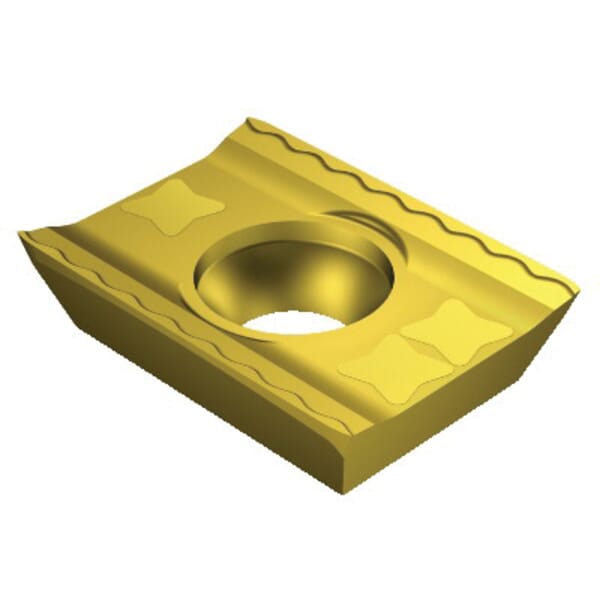 Sandvik Coromant 5733675 T-Max Long Edge Milling Insert, ANSI Code: LDHT 19 04 00-ML 1025, LDHT Insert, 1904 Insert, Carbide, Manufacturers Grade: 1025, Rectangle Shape, Material Grade: H, K, M, N, P, S