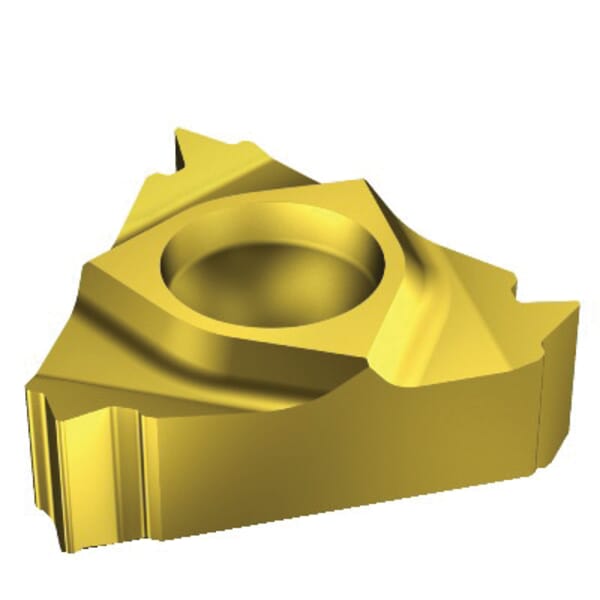 Sandvik Coromant 5742070 T-Max U-Lock Threading Insert, ANSI Code: R166.0L-11UN01-240 1020, R166.0L Insert, Triangular Shape, 24 TPI, Internal Thread, UN Thread, Right Hand Cutting, Manufacturers Grade: 1020, Material Grade: H, K, M, N, P, S