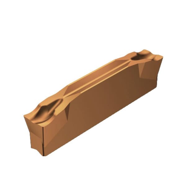 Sandvik Coromant 5732482 CoroCut 1-2 Parting Insert, ANSI Code: L123G2-0300-0502-CM 1125, G L123x2 Insert, Material Grade: K, M, N, P, S, 0.118 in W Cutting, 5 deg Lead Angle, Left Hand Lead Angle Direction, 7 deg Relief Angle, Carbide, PVD-TiAlN Coated