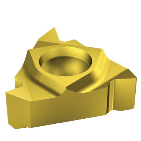 Sandvik Coromant 5735253 T-Max U-Lock Threading Insert, ANSI Code: L166.0L-11VM01-001 1020, L166.0L Insert, Triangular Shape, 12 to 24 TPI, Internal Thread, 60 deg Partial Profile Thread, 0.039 to 0.079 in Pitch, Left Hand Cutting