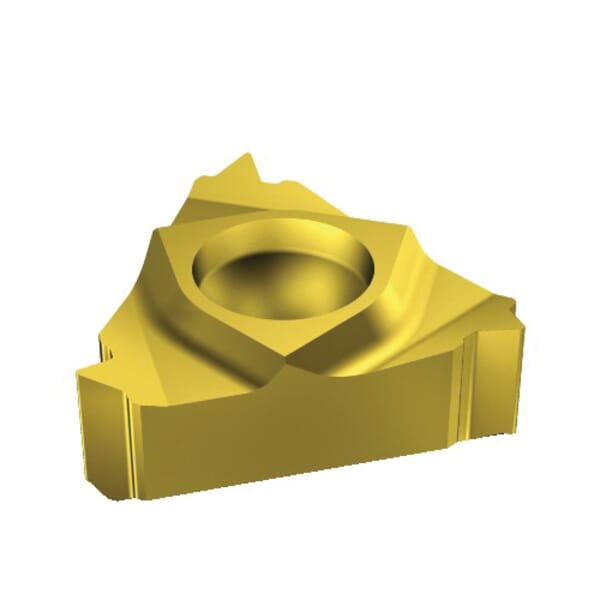 Sandvik Coromant 5742040 T-Max U-Lock Threading Insert, ANSI Code: R166.0L-11NT01F180 1020, R166.0L Insert, Triangular Shape, 18 TPI, Internal Thread, NPT Thread, Right Hand Cutting, Manufacturers Grade: 1020, Material Grade: H, K, M, N, P, S