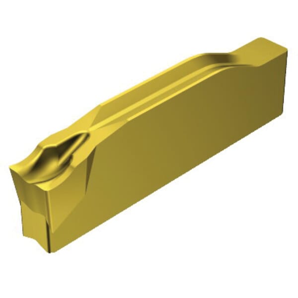 Sandvik Coromant 5736268 CoroCut 1-2 Parting Insert, ANSI Code: N123J1-0500-0002-CM 2135, J N123x1 Insert, Material Grade: H, K, M, N, P, S, 0.197 in W Cutting, 0 deg Lead Angle, Neutral Lead Angle Direction, 7 deg Relief Angle, Carbide