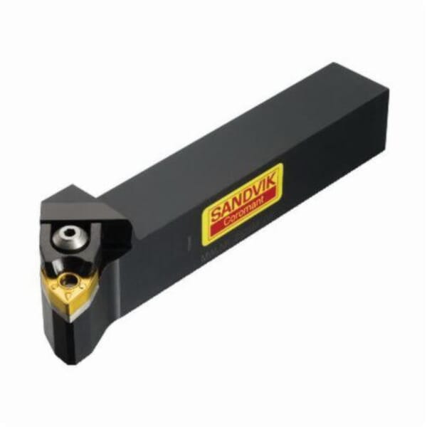 Sandvik Coromant 5735647 T-Max P Shank Tool, ANSI Code: MWLNL 2020K 06, MWLNR/L Tool Holder, WNMG 060408 (MIIDM) and WNMG 332 (MIIDN) Insert, Left Hand Cutting, 0.7874 in H x 0.7874 in W Rectangle Shank, -5 deg Lead Angle, -6 deg Rake, 4.9212 in OAL