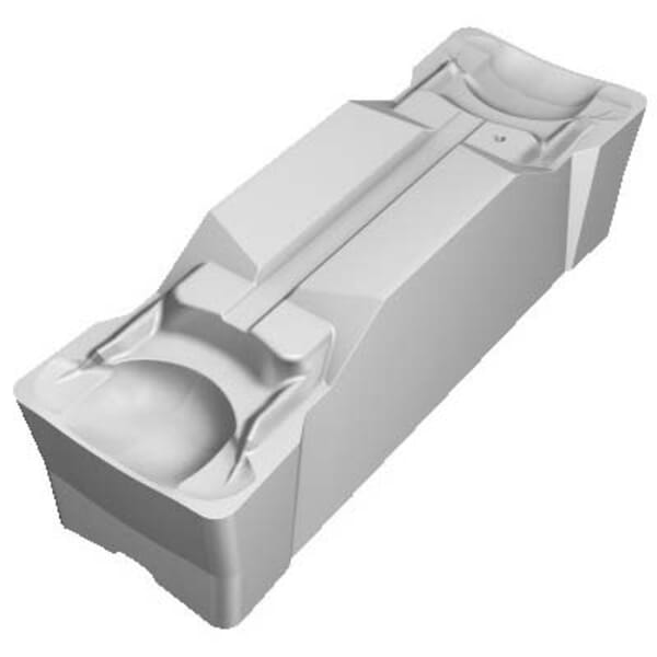 Sandvik Coromant 5735917 CoroCut 1-2 Medium Feed Grooving Insert, ANSI Code: N123G2-0318-0003-GM H13A, N123 Insert, G2 Insert, Neutral Cutting, 1/8 in W Cutting, Manufacturers Grade: H13A, Uncoated, Material Grade: K, M, N, S