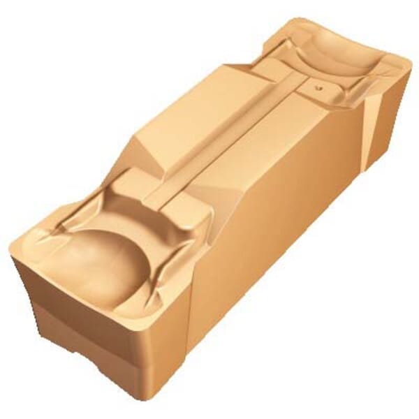 Sandvik Coromant 5954933 CoroCut 1-2 Medium Feed Grooving Insert, ANSI Code: N123M2-1000-0008-GM 1125, N123 Insert, M2 Insert, Neutral Cutting, 0.394 in W Cutting, Manufacturers Grade: 1125, PVD-TiAlN Coated, Material Grade: K, M, N, P, S