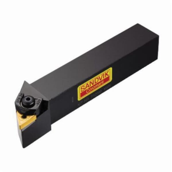 Sandvik Coromant 5735988 T-Max P Shank Tool, ANSI Code: MTJNL 2525M 22M1, MTJNR/L Tool Holder, TNMG 220408 (MIIDM) and TNMG 432 (MIIDN) Insert, Left Hand Cutting, 0.9842 in H x 0.9842 in W Rectangle Shank, -3 deg Lead Angle, -6 deg Rake, 5.9055 in OAL