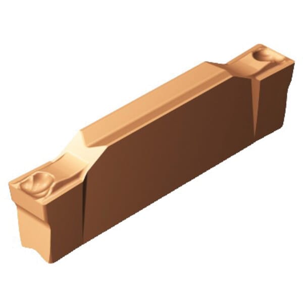 Sandvik Coromant 5735614 CoroCut 1-2 Low Feed Grooving Insert, ANSI Code: N123F2-0279-0003-GF 1125, N123 Insert, F2 Insert, Neutral Cutting, 0.11 in W Cutting, Manufacturers Grade: 1125, PVD-TiAlN Coated, Material Grade: K, M, N, P, S