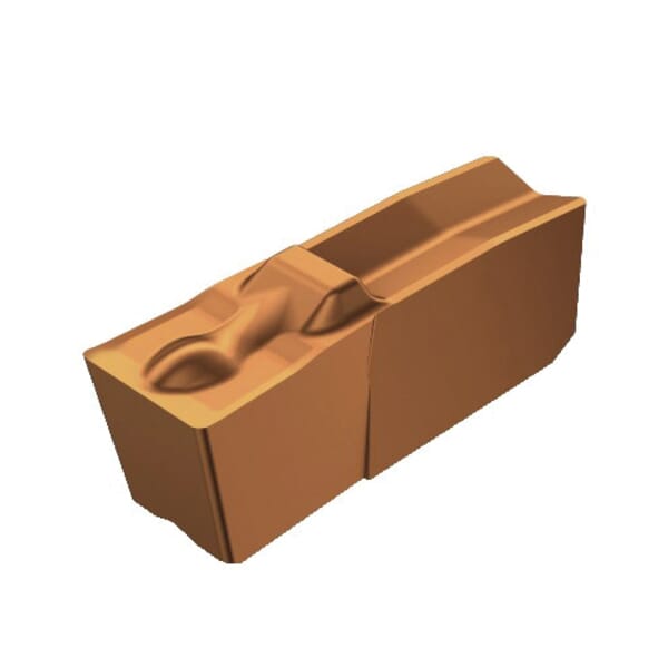 Sandvik Coromant 5737352 T-Max Q-Cut Single Edged Grooving Insert, ANSI Code: N151.3-200-20-4G 1125, N151.3 Insert, 20 Insert, Neutral Cutting, 0.079 in W Cutting, Manufacturers Grade: 1125, PVD-TiAlN Coated, Material Grade: K, M, N, P, S