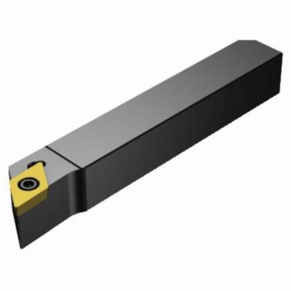 Sandvik Coromant 5739192 CoroTurn 107 Shank Tool, ANSI Code: QS-SDJCR1212E07, QS-SDJCR/L Tool Holder, DCMT 070204 (MIIDM) and DCMT 2(1.5)1 (MIIDN) Insert, Right Hand Cutting, 0.4724 in H x 0.4724 in W Rectangle Shank, -3 deg Lead Angle, 0 deg Rake
