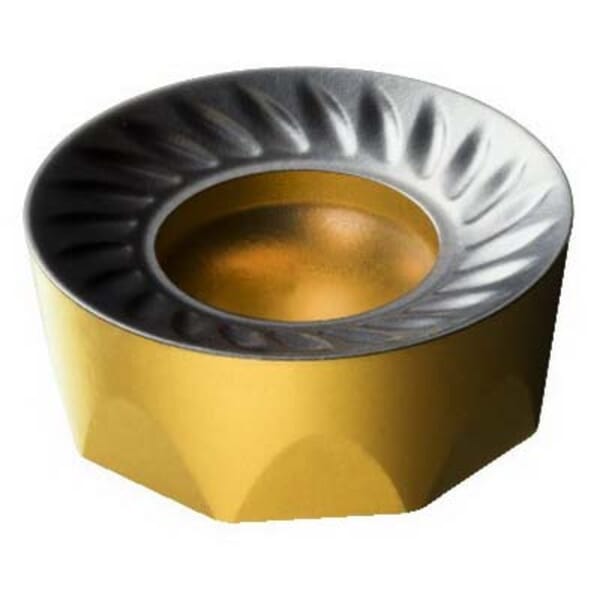 Sandvik Coromant 5740430 CoroMill 200 Milling Insert, ANSI Code: RCKT 10 T3 M0-PM 4220, RCKT Insert, 10T3M0 Insert, Carbide, Manufacturers Grade: 4220, Round Shape, Material Grade: H, K, P