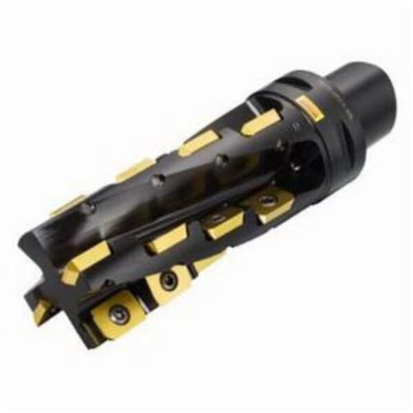 Sandvik Coromant 5740172 U-Max Shoulder Milling Cutter, ANSI Code: RA215-076C8-152L, 3 in Dia Cutting, Coromant Capto Shank, RA215..Cx Insert, Right Hand Cutting, 90 deg Lead Angle, 6 in Max Depth of Cut