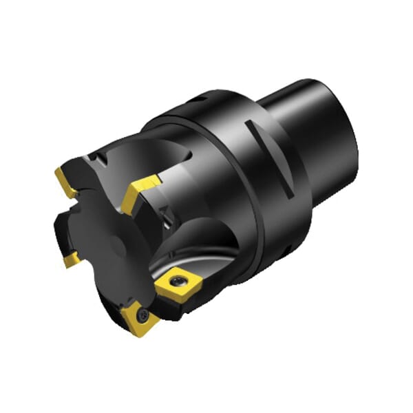 Sandvik Coromant 5739912 CoroMill 210 Face Milling Cutter, ANSI Code: RA210-063C5-14H, 1.5551 in Dia Cutting, 1.9685 in Dia Shank, 3.937 in OAL, RA210..Cx Insert, 0.0787 in Max Depth of Cut, 1.9685 in Dia Arbor Hole, 10 deg Lead Angle