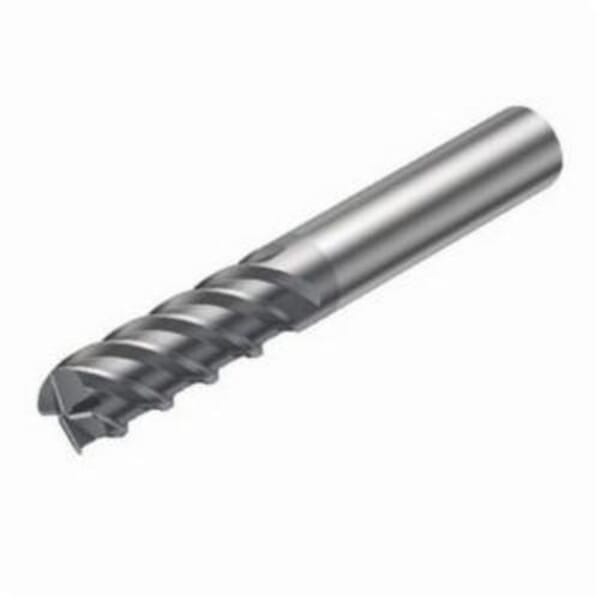 Sandvik Coromant 5742564 CoroMill Plura End Mill, 0.393 in Dia Cutter, 1.023 in Length of Cut, 4 Flutes, 0.393 in Dia Shank, 2.834 in OAL, PVD Coated