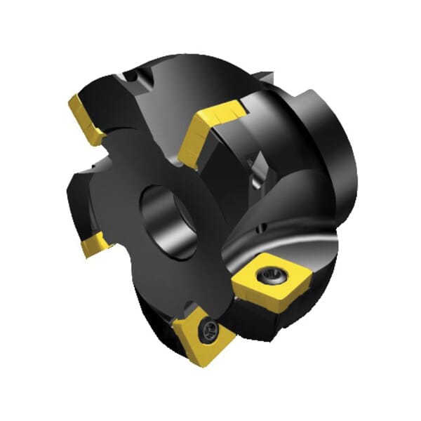 Sandvik Coromant 5742508 CoroMill 210 Face Milling Cutter, ANSI Code: R210-063Q22-09H, 1.9252 in Dia Cutting, 0.8661 in Dia Shank, 1.9685 in OAL, R210..Qxx Insert, 0.0472 in Max Depth of Cut, 0.8661 in Dia Arbor Hole