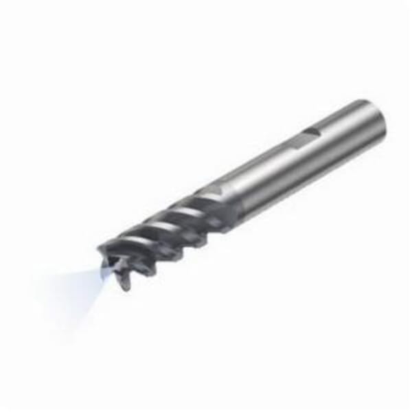 Sandvik Coromant 5742628 CoroMill Plura Square Shoulder End Mill, 0.629 in Dia Cutter, 1.259 in Length of Cut, 4 Flutes, 0.629 in Dia Shank, 3.622 in OAL, PVD Coated