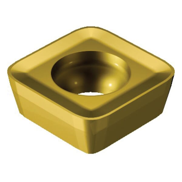 Sandvik Coromant 5742729 CoroMill 210 Single Sided Milling Insert, ANSI Code: R210-09 04 14E-MM 2040, R210 Insert, 090414 Insert, Carbide, Manufacturers Grade: 2040, Squared Shape, Material Grade: M, P, S