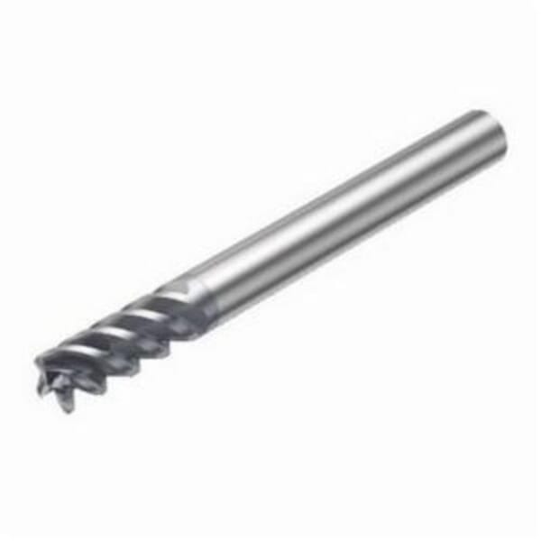 Sandvik Coromant 5742868 CoroMill Plura Square Shoulder End Mill, 0.078 in Dia Cutter, 0.275 in Length of Cut, 3 Flutes, 0.236 in Dia Shank, 2.244 in OAL, PVD Coated