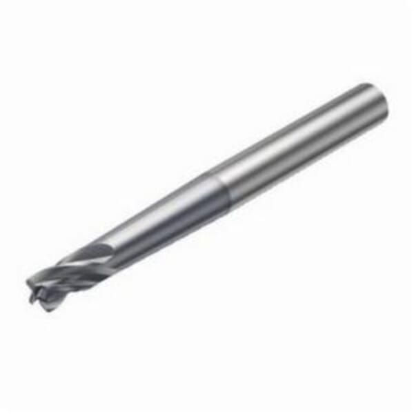 Sandvik Coromant 5742888 CoroMill Plura Square Shoulder End Mill, 0.236 in Dia Cutter, 0.236 in Length of Cut, 4 Flutes, 0.314 in Dia Shank, 3.937 in OAL, PVD Coated