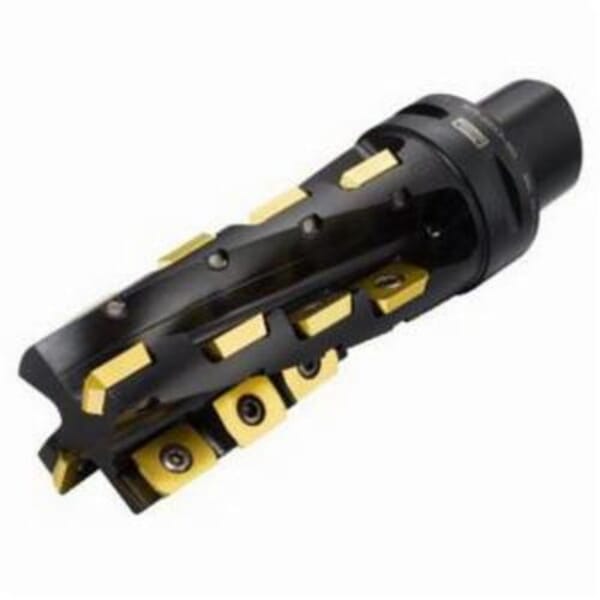 Sandvik Coromant 5743020 U-Max Shoulder Milling Cutter With Internal Coolant Channel, ANSI Code: R215-080C8-150L, 3.1496 in Dia Cutting, Coromant Capto Shank, R215..Cx Insert, Right Hand Cutting, 90 deg Lead Angle, 5.9055 in Max Depth of Cut