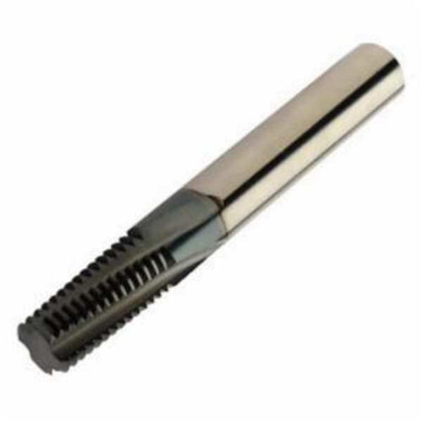 Sandvik Coromant 5743822 CoroMill Plura Right Hand Cutting Threading End Mill, M8x1.25 Coarse Thread, 65 mm OAL, 4 Flutes, 6 mm Dia Shank