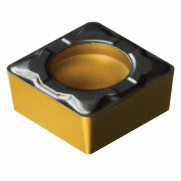 Sandvik Coromant 6433976 CoroTurn 107 Turning Insert, ANSI Code: SCMT 3(2.5)1-PF 4325, SCMT Insert, Material Grade: K, P, 3(2.5)1 Insert, Squared Shape, 09 Seat, Positive Rake, Neutral Cutting, For Use On Cast Iron and Steel, Carbide
