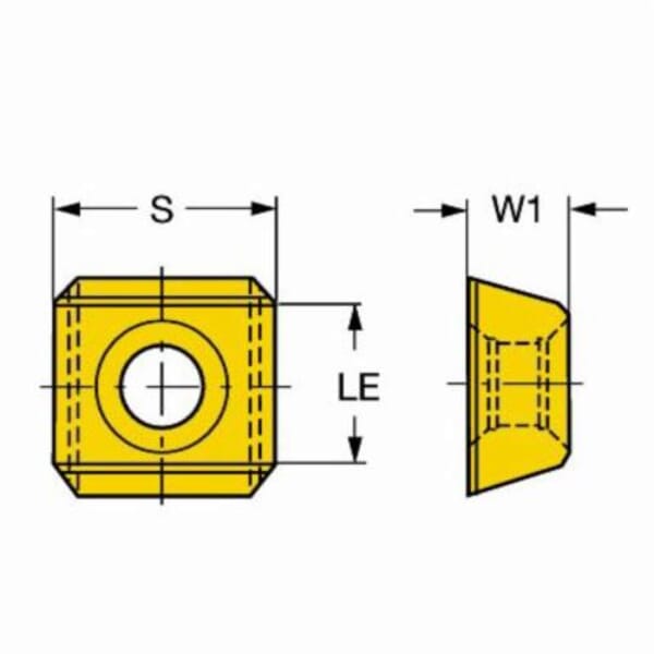 Sandvik Coromant 5749603 Auto Cylinder Boring Insert, ANSI Code: SDMX 15 06 08 3040, SDMX Insert, 5/8 in Inscribed Circle, Carbide, Material Grade: H, K, P, Manufacturers Grade: 3040, MTCVD Coated