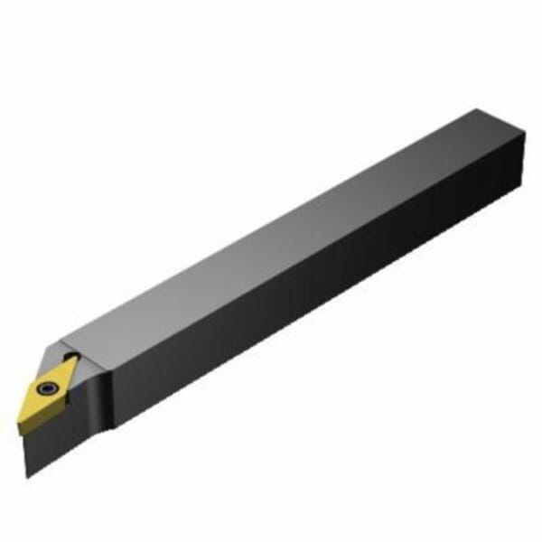 Sandvik Coromant 5752234 CoroTurn 107 Shank Tool, ANSI Code: SVJBL 103C-S, SVJBR/L-S Tool Holder, VBMT 160408 (MIIDM) and VBMT 332 (MIIDN) Insert, Left Hand Cutting, 5/8 in H x 5/8 in W Rectangle Shank, -3 deg Lead Angle, 0 deg Rake, 5 in OAL
