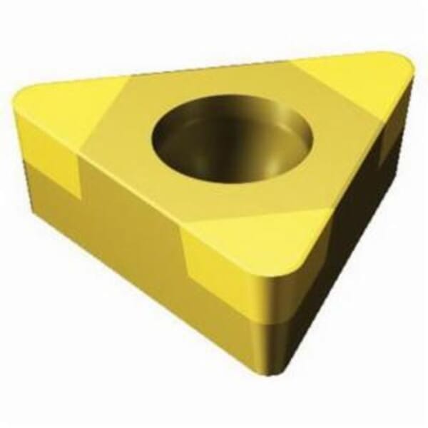 Sandvik Coromant 5965431 CoroTurn 107 Turning Insert, ANSI Code: TCGW1.8(1.5)1S0630F 7525, TCGW Insert, Material Grade: H, 1.8(1.5)1 Insert, Triangular Shape, 09 Seat, Positive Rake, Neutral Cutting, For Use On Hardened Steel, Carbide