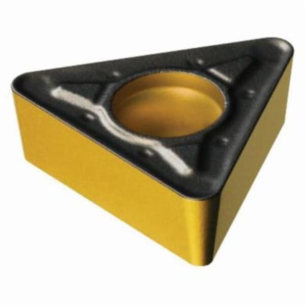 Sandvik Coromant 6434071 CoroTurn 107 Turning Insert, ANSI Code: TCMT 3(2.5)3-PR 4325, TCMT Insert, Material Grade: K, P, 3(2.5)3 Insert, Triangular Shape, 16 Seat, Positive Rake, Neutral Cutting, For Use On Cast Iron and Steel, Carbide