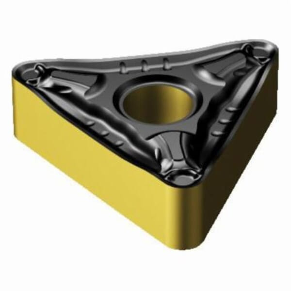 Sandvik Coromant 6532434 T-Max P Basic Shape Turning Insert, ANSI Code: TNMG 433-PM 4325, TNMG Insert, Material Grade: K, P, 433 Insert, Triangular Shape, 22 Seat, Negative Rake, Neutral Cutting, For Use On Cast Iron and Steel, Carbide